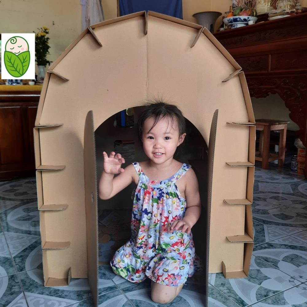 [RẺ] Bộ nhà lắp ghép cho bé bằng bìa carton cứng tại Việt Nam