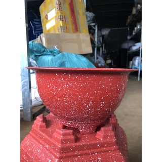 1 CHẬU T28 ĐÁ ĐỎ MIỆNG 28cm x CAO 15cm