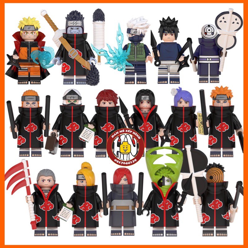 Đồ chơi minifigure - Fullset 16mini naruto - Hàng cao cấp - Suit film !