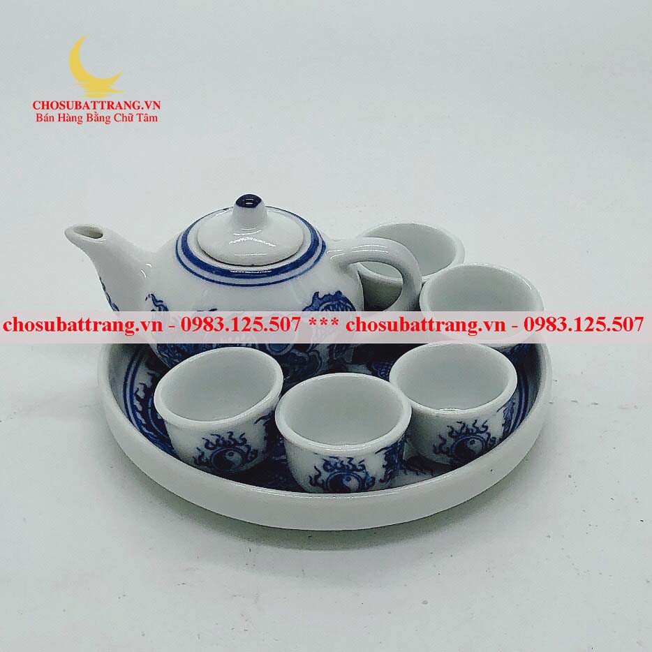 Bộ tiểu trà xanh lam