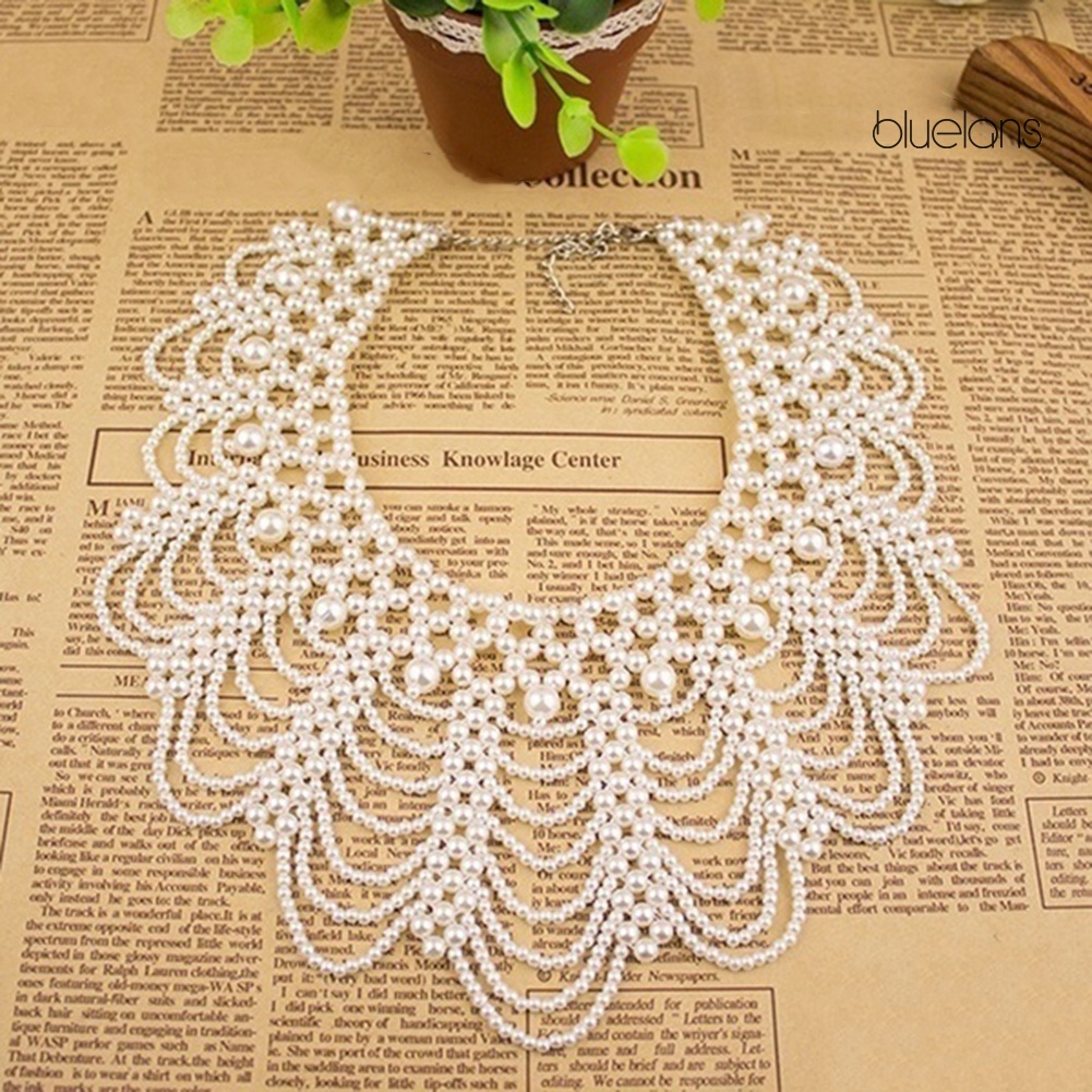 Vòng Cổ Choker Đính Ngọc Trai Nhân Tạo Thời Trang