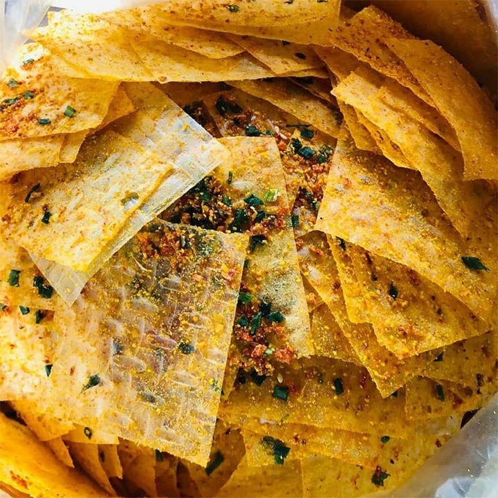 300G Bánh tráng phô mai tôm hành + tặng bánh tráng dứa rong biển