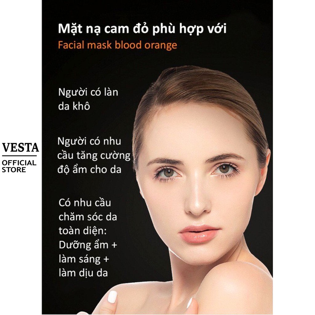 Mặt Nạ Giấy 𝑭𝒓𝒆𝒆𝒔𝒉𝒊𝒑 Mặt Nạ Dưỡng Trắng Da - Mask Images Chiết Xuất Cam Đỏ