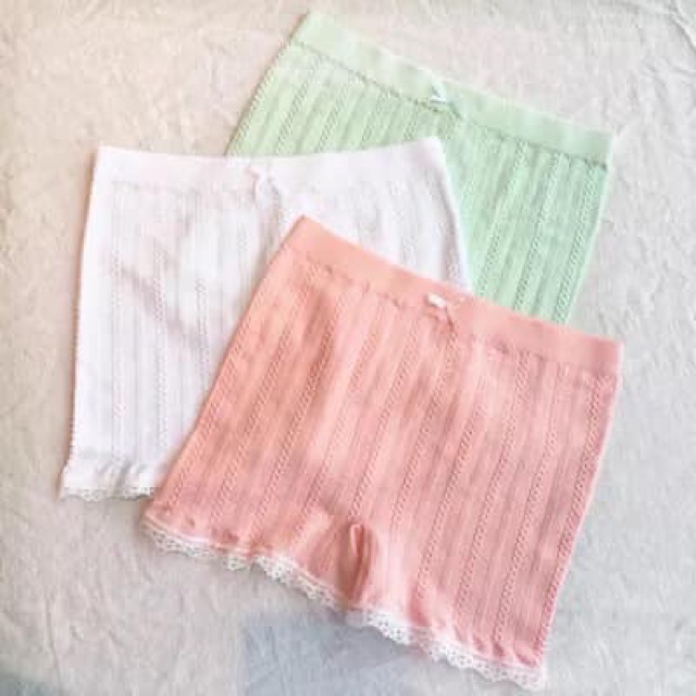 Quần mặc váy dệt gân viền ren | BigBuy360 - bigbuy360.vn