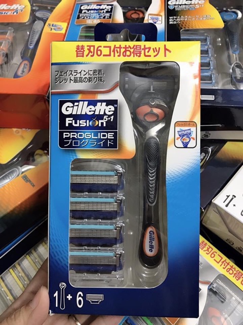 Dao cạo râu Gillette Fusion 6+1 Nhật Bản