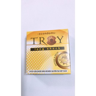 Bao Cao Su Troy Long Shock 3 condoms Xuất Xứ Malaysia