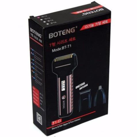 TÔNG ĐƠ CẮT TÓC KIÊM MÁY CẠO RÂU-TỈA LÔNG MŨI - BOTENG BT-T1