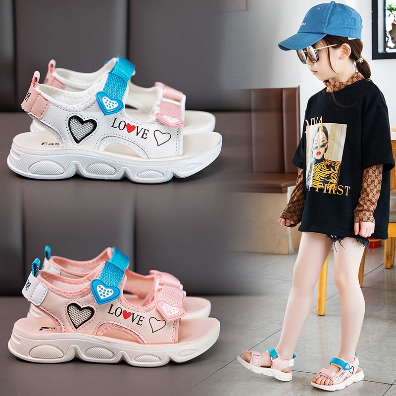 D0505-Sandal Bé gái, êm ái, bền đẹp. giày siêu nhẹ, bền, bé đi học đi chơi đều phù hợp.