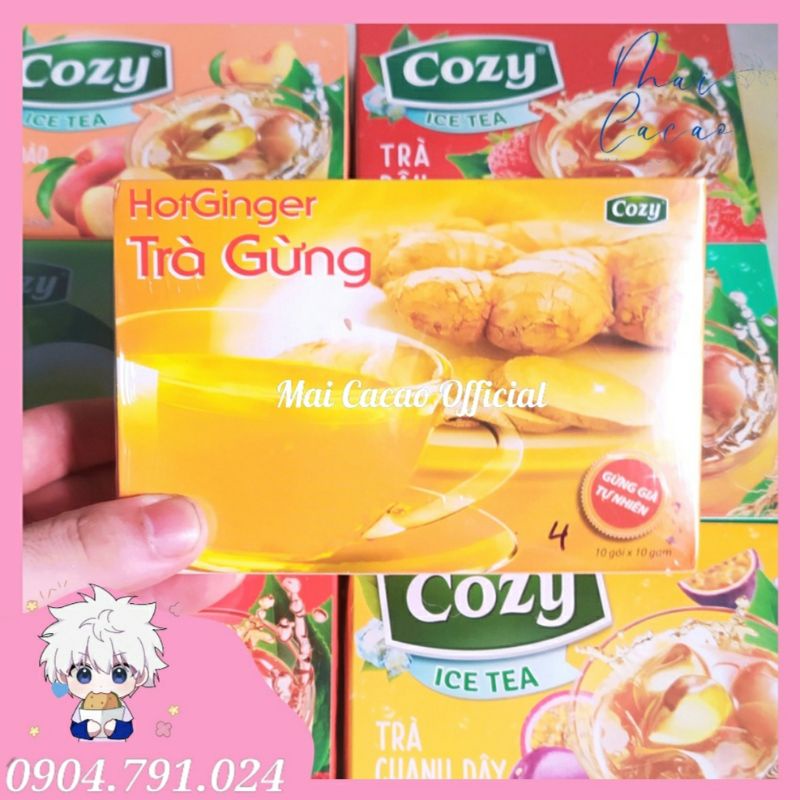 Trà Cozy IceTea các Hương Đào-Chanh-Sâm Bí Đao-Chanh Hương