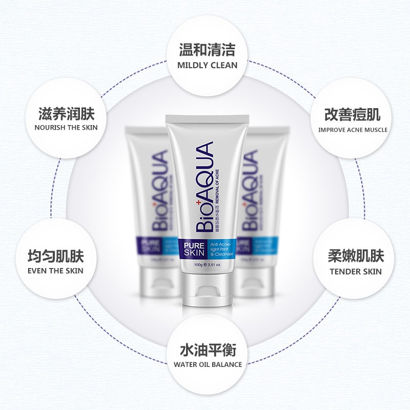 Sữa Rửa Mặt Ngăn Ngừa Mụn BIOAQUA BQY0702