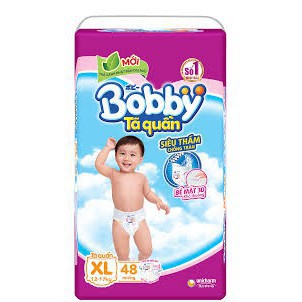 [RẺ VÔ ĐỊCH]Tả bỉm quần Bobby đủ size M60,L54,XL48,XXL44 giá mớiSPHU01sản xuất 2018, date mới, đảm bảo hàng chất lượng