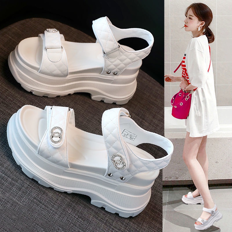 Giày Sandal Thể Thao Đế Dày Tăng Chiều Cao Thời Trang
