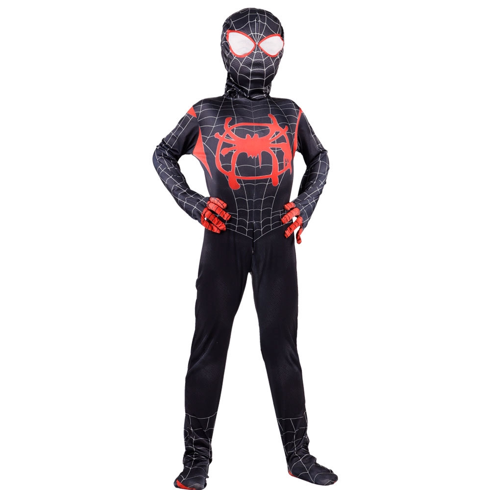 Supderhero Kids Costumes Spider-Man: Into The Spider-Verse Miles Morales Cosplay Costume for Kids