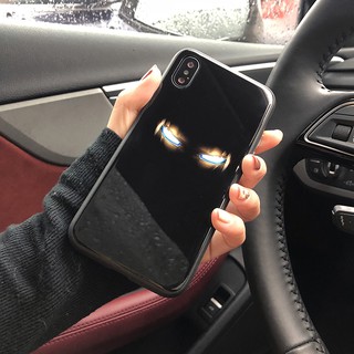 ốp lưng kính iphone captain và iron man marvel dành cho iphone 6 đến 14promax - k253