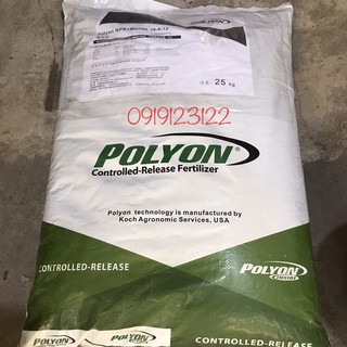 1kg phân tan chậm Polyon, phân tan chậm xanh Mỹ