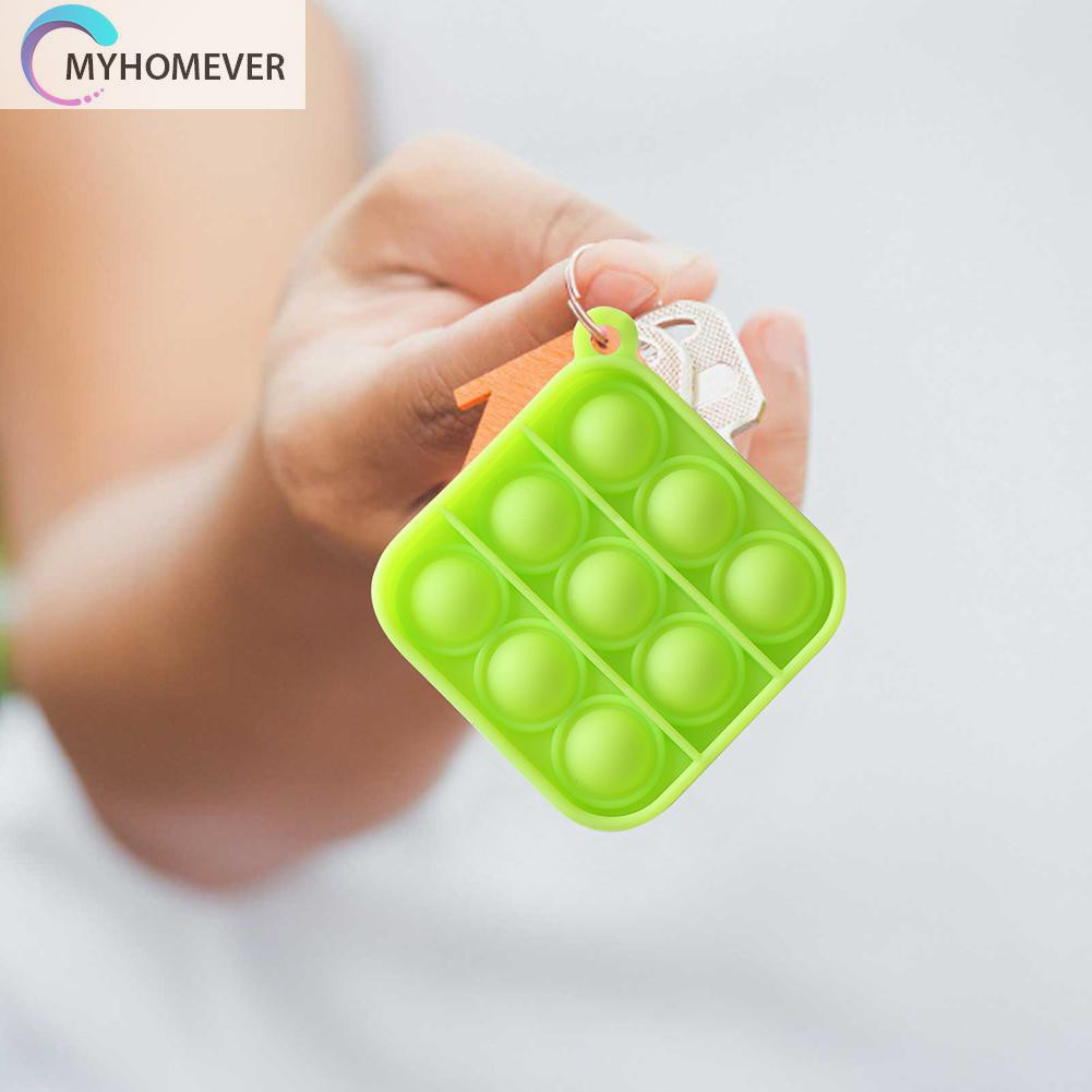 Pop It Fidget Đồ chơi Push Bubble Kid Keychain Anti Stress Fidget Sensory Game Stress Relief Đồ chơi