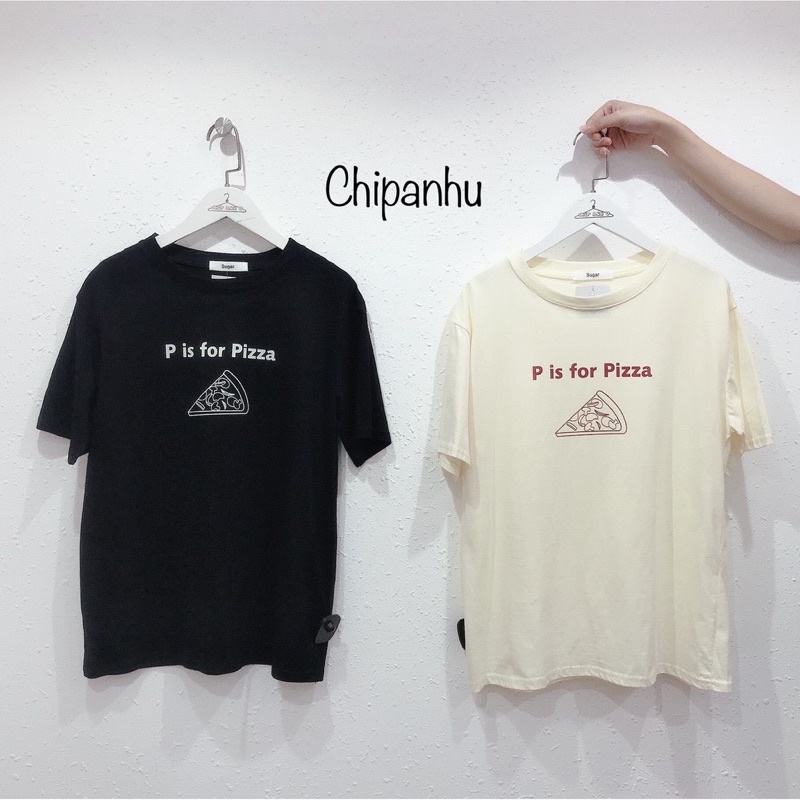 Áo vẽ miếng bánh Pizza TH6