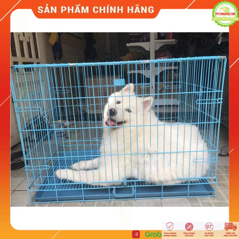 Chuồng chó mèo Size S  FREESHIP 1kg - 4kg | lồng chuồng sắt sơn tĩnh điện gấp gọn kèm khay