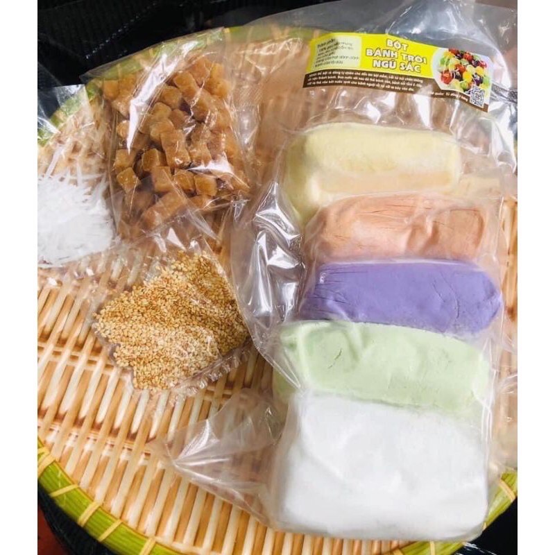 Set bột bánh trôi ngũ sắc