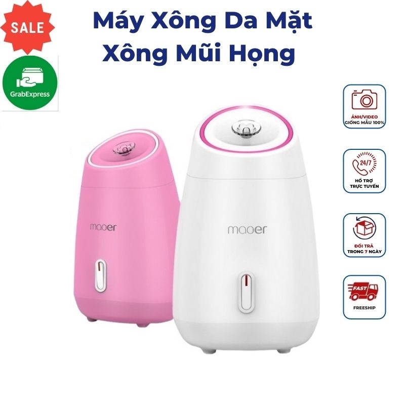 Máy xông hơi mặt mũi họng thảo dược, hoa quả tự động 2 in 1 hàng chính hãng