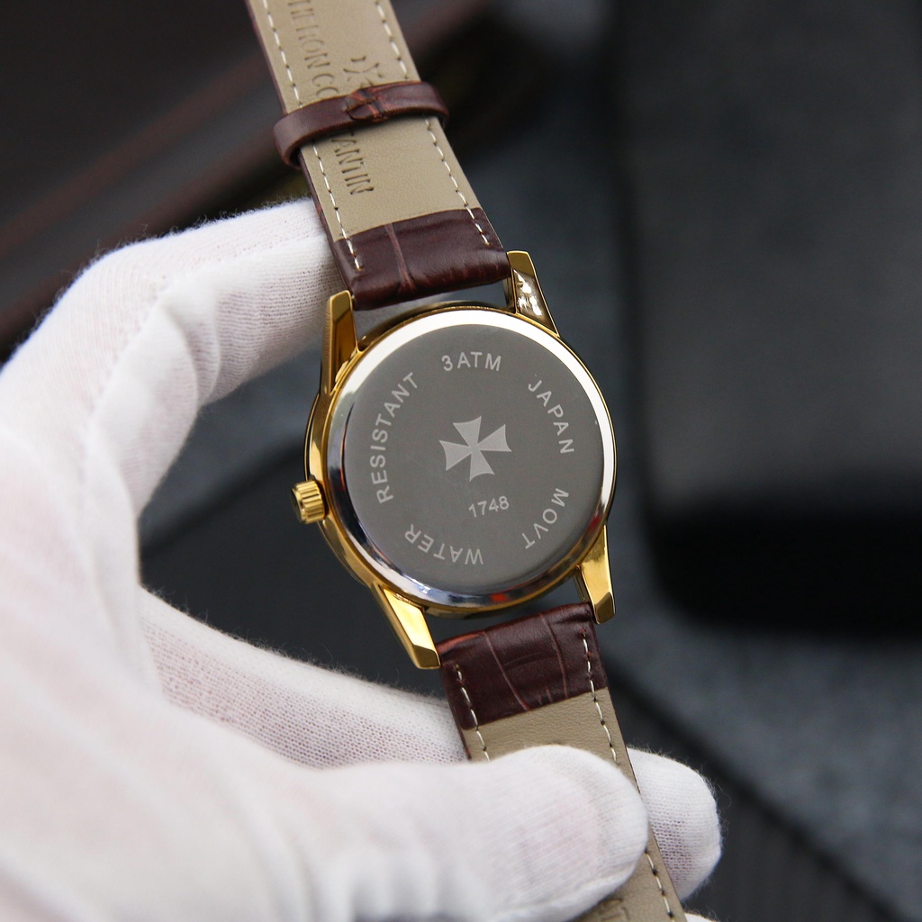 Đồng Hồ Nam VA01 Dây Da Nâu Cao Cấp Mặt Kính Chống Xước, Chống Nước BH Hãng 12 Tháng | BigBuy360 - bigbuy360.vn