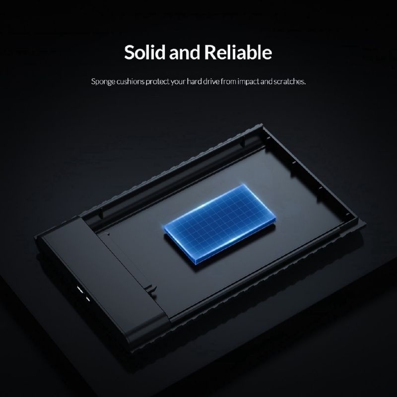 HDD Box hộp đựng ổ cứng 2.5 inch SATA Orico 2521U3 chuẩn USB 3.0 5Gbps hỗ trợ - Hàng Chính Hãng