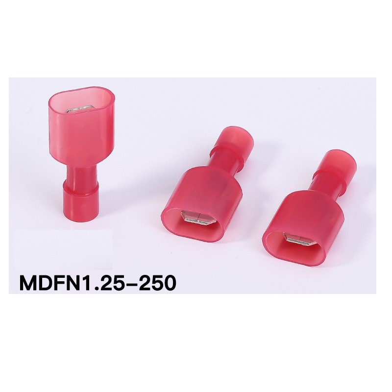 Đầu cos ghim đực cái bằng Nylon chịu nhiệt, chống cháy MDFN / FDFN túi 50 cái