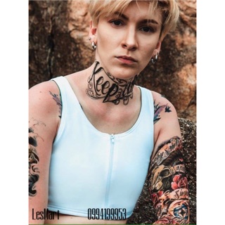 Áo nịt ngực Tomboy cao cấp khoá kéo trước, lưới sau lưng