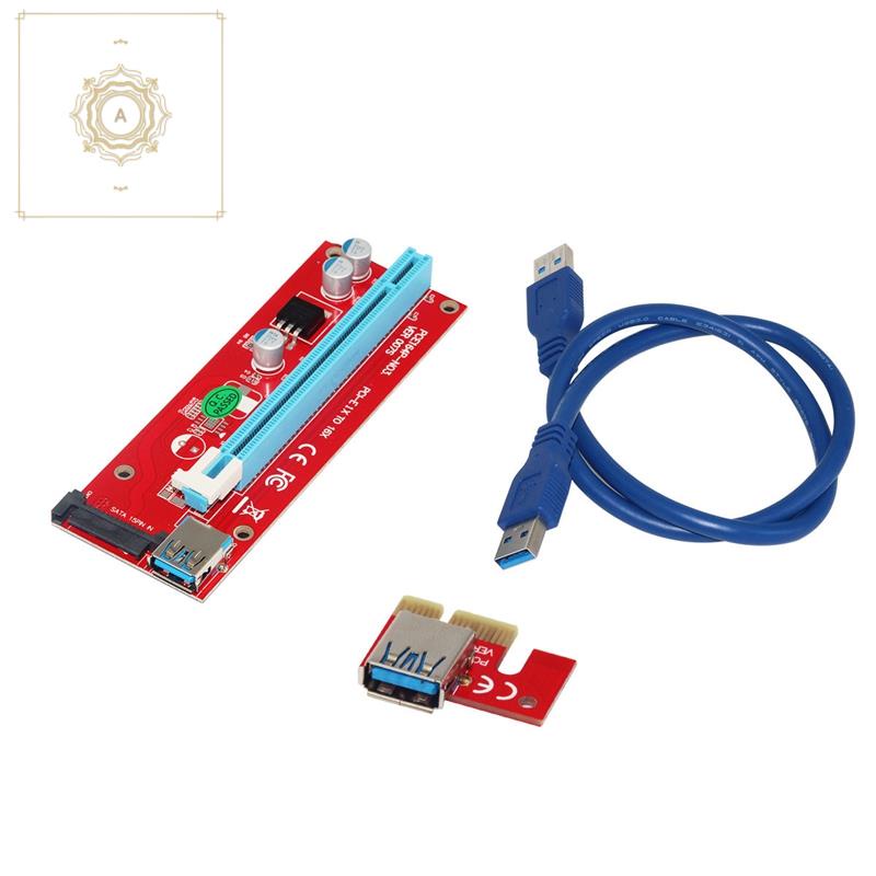 Set 6 Card Chuyển Đổi Pci-E Express X16 Pci E Usb Cho Máy Tính Bitcoin Mining Btc