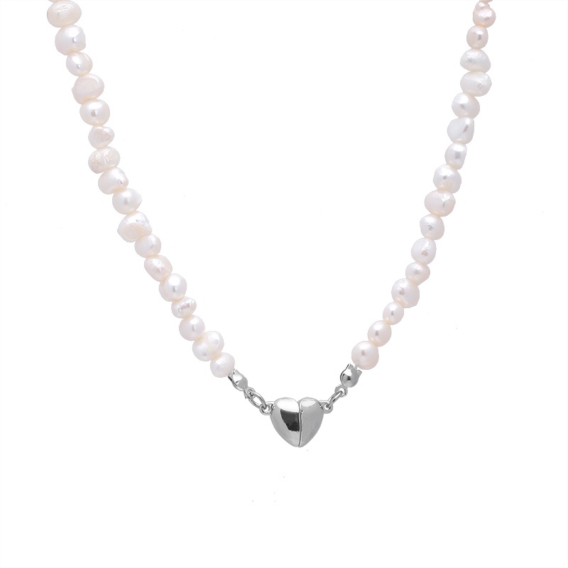 Vòng cổ Ngọc Trai Mặt Trái Tim Sang Trọng Cao Cấp Cho Nữ