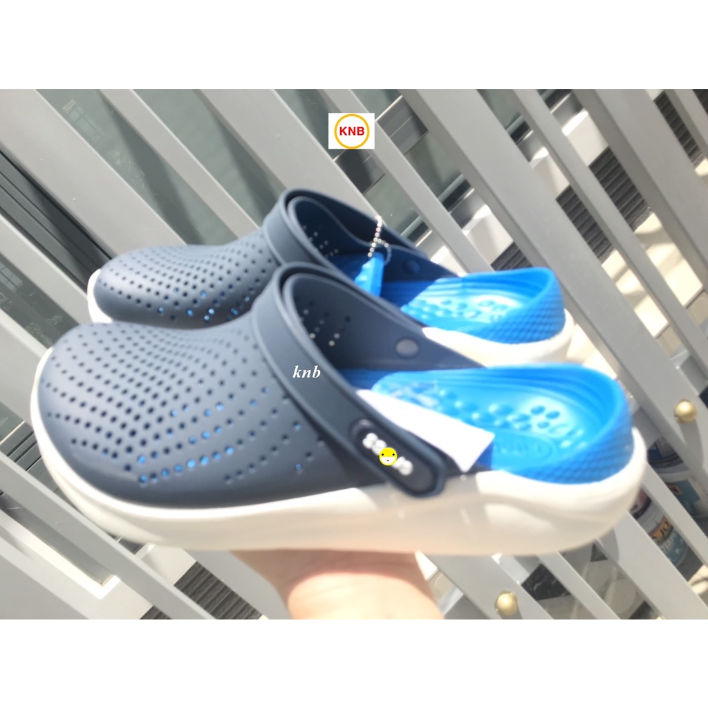 Dép Sục Cross Literide -FREESHIP + Hàng loại 1- Dép Quai Ngang Nam Nữ bít đầu đen xanh chống hôi chân, đi năng đi mưa