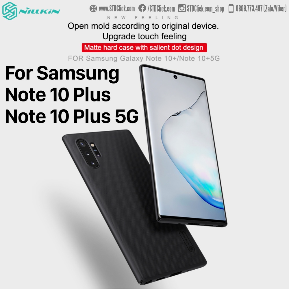 ỐP LƯNG SAMSUNG NOTE 10 PLUS - NOTE 10 PLUS 5G NILLKIN NHỰA CỨNG CHÍNH HÃNG