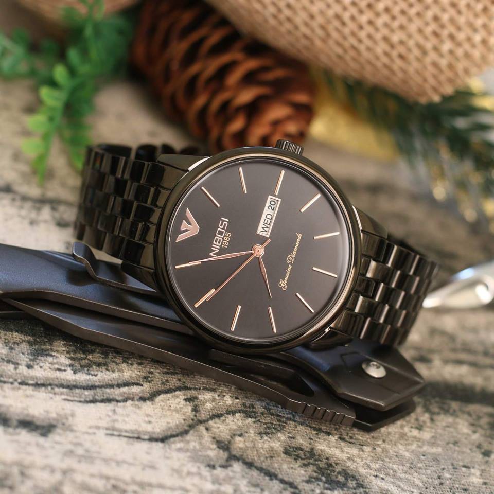 (TẶNG VÒNG TAY) Đồng Hồ Nam NIBOSI 2332 chính hãng, dây kim loại không gỉ, thép đúc đặc, FULLBOX | BigBuy360 - bigbuy360.vn