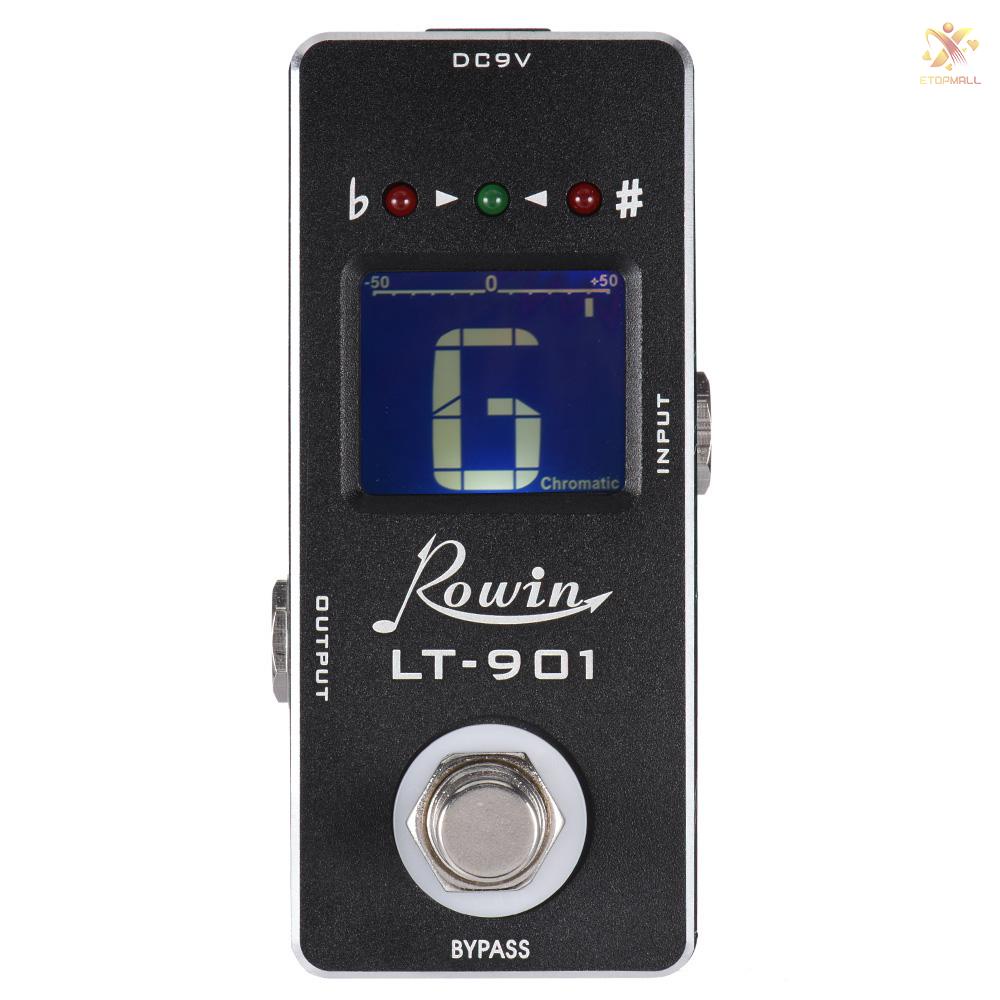 ET Mini Chromatic Guitar Tuner Pedal Effect True Bypass LCD Display