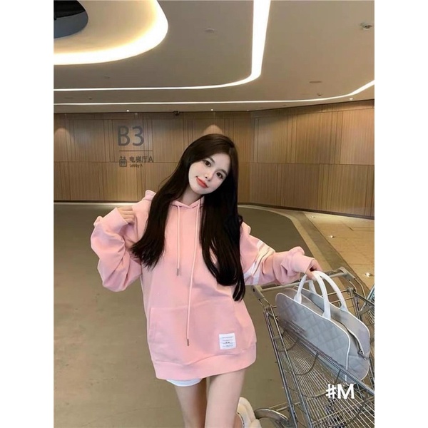 Áo hoodies nỉ da cá Thom’s 3m túi trước logo