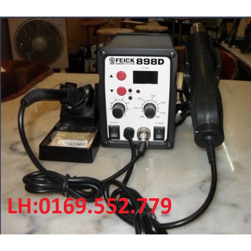 MÁY KHÒ NHIỆT VÀ HÀN THIẾC FEICK SMD-898D (Tặng mỡ hàn)