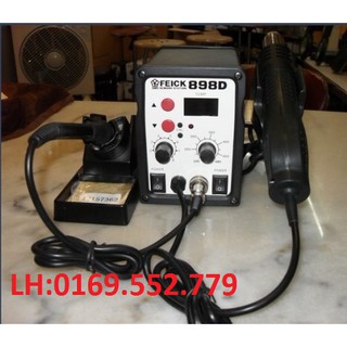 MÁY KHÒ NHIỆT VÀ HÀN THIẾC FEICK SMD-898D (Tặng mỡ hàn)