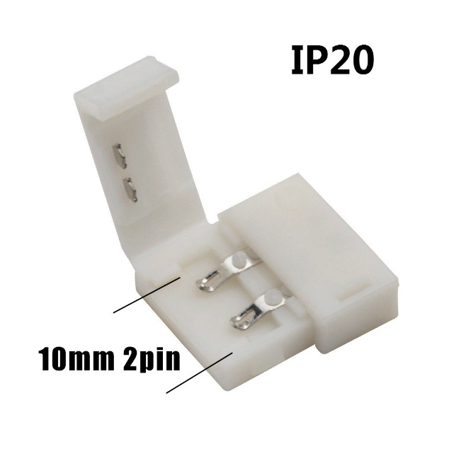 Nối giữa  2 LED dây đơn màu 2835, 5050 8mm- 10mm, 2 chân