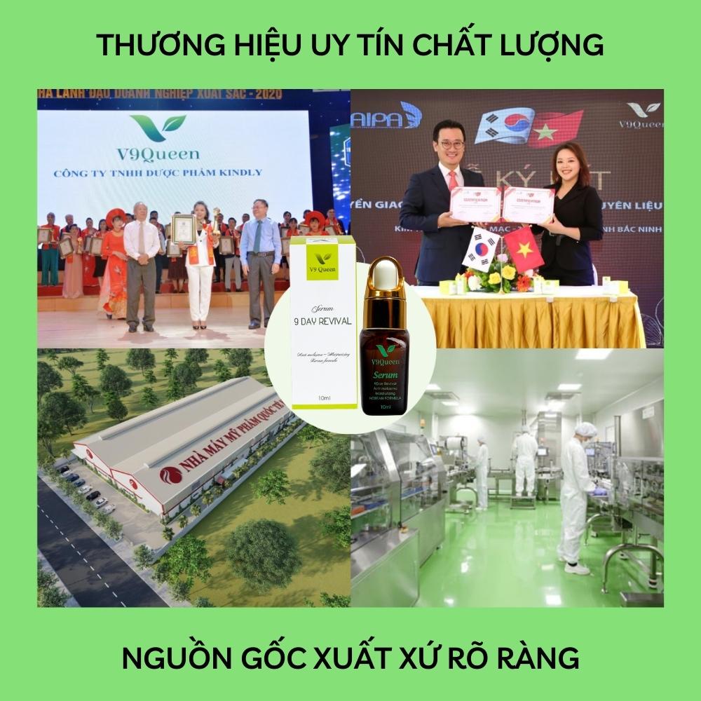 Serum mờ thâm nám tàn nhang trắng da, mỹ phẩm cho bà bầu V9Queen an toàn hiệu quả