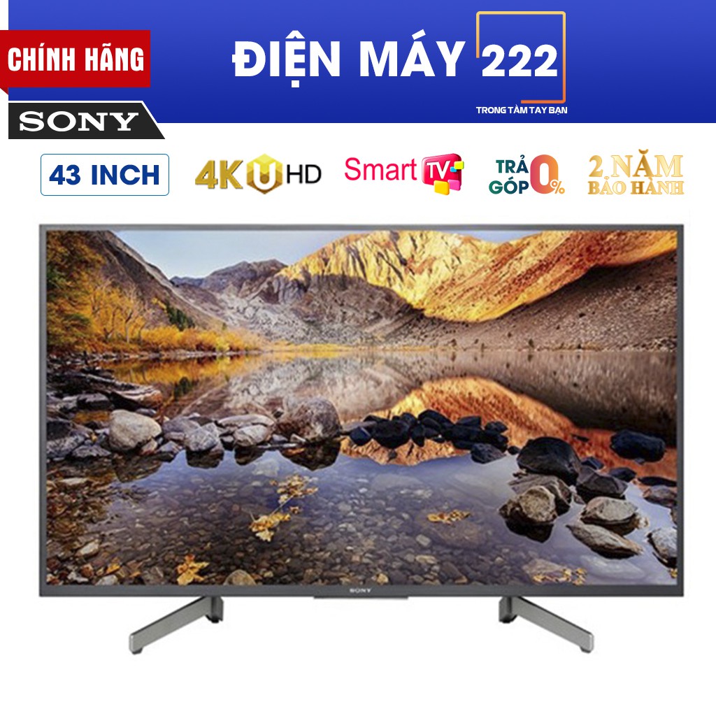 [Freeship HN] Android Tivi Sony 4K 43 inch KD-43X8500G/S chính hãng