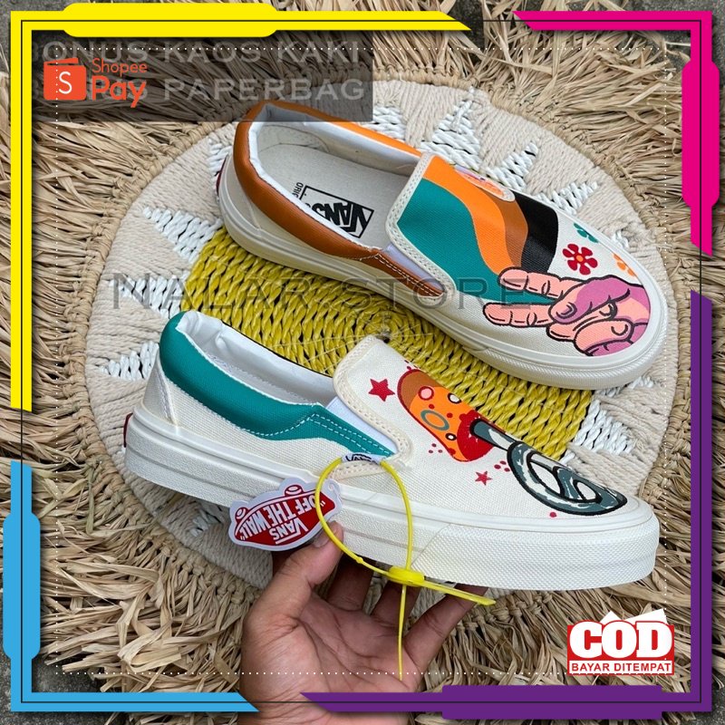 Giày SLIP ON X KANDINSKY Size 37 38 39 40 41 42 43 44 45 / / VANS || Phát Hành Độc Quyền || Nhập Khẩu Nam Nữ