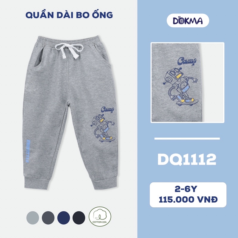 Quần dài bo ống Dokma 2-6 tuổi