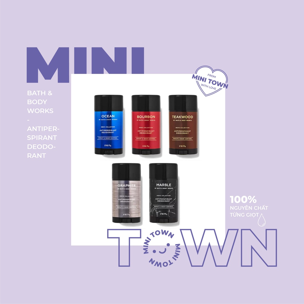 THANH LĂN KHỬ MÙI DẠNG SÁP DÀNH CHO NAM BATH & BODY WORKS ANTIPERSPIRANT DEODORANT (77G)