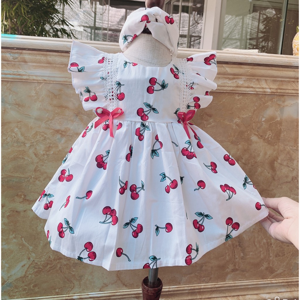 Váy bé gái [ 𝑭𝑹𝑬𝑬𝑺𝑯𝑰𝑷 + TẶNG KÈM TURBAN ] Hàng thiết kế Cao Cấp - Chất liệu thô mềm siêu mát và an toàn cho bé