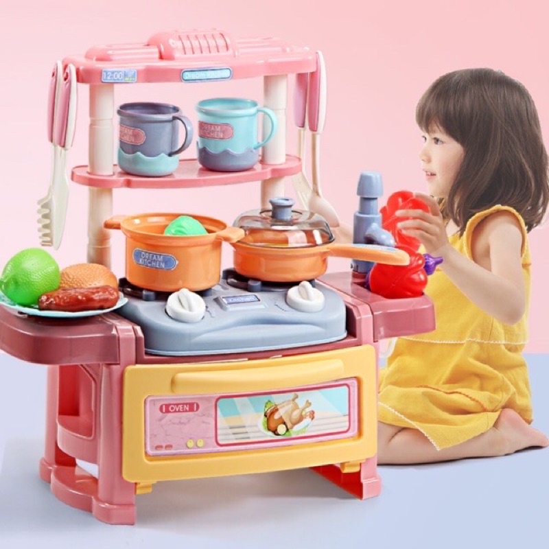 Bộ đồ chơi nhà bếp size to cho bé có vòi bơm nước