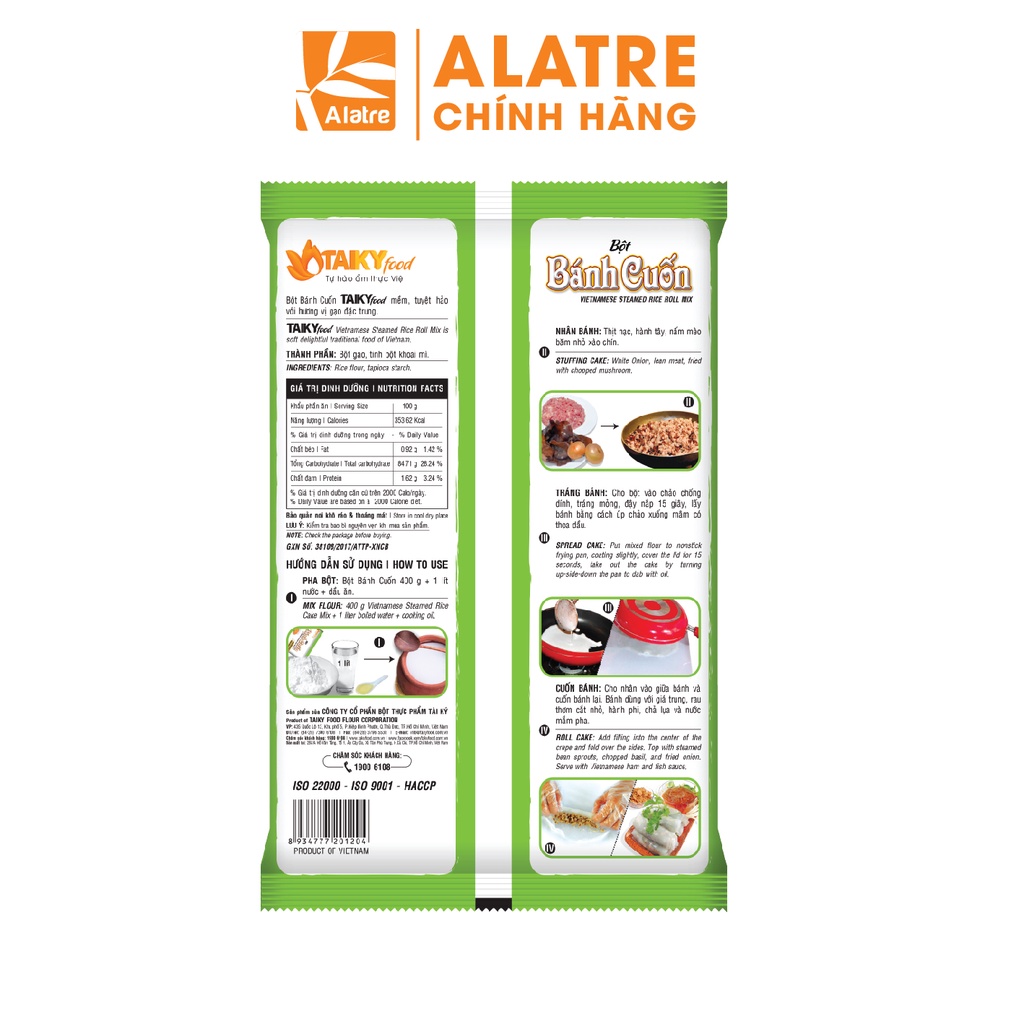 400g Bột Bánh Cuốn TÀI KÝ - Date mới nhất!