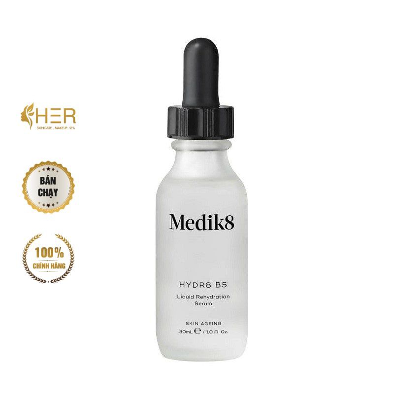[AUTH - ĐỦ BILL] Serum phục hồi da cấp ẩm Medik8 Serum Hydr8 B5 Liquid Rehydration Serum 30ml