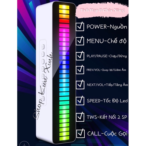 Loa bluetooth M8. Loa bluetooth ánh sáng đèn LED . Loa buetooth mini giá rẻ