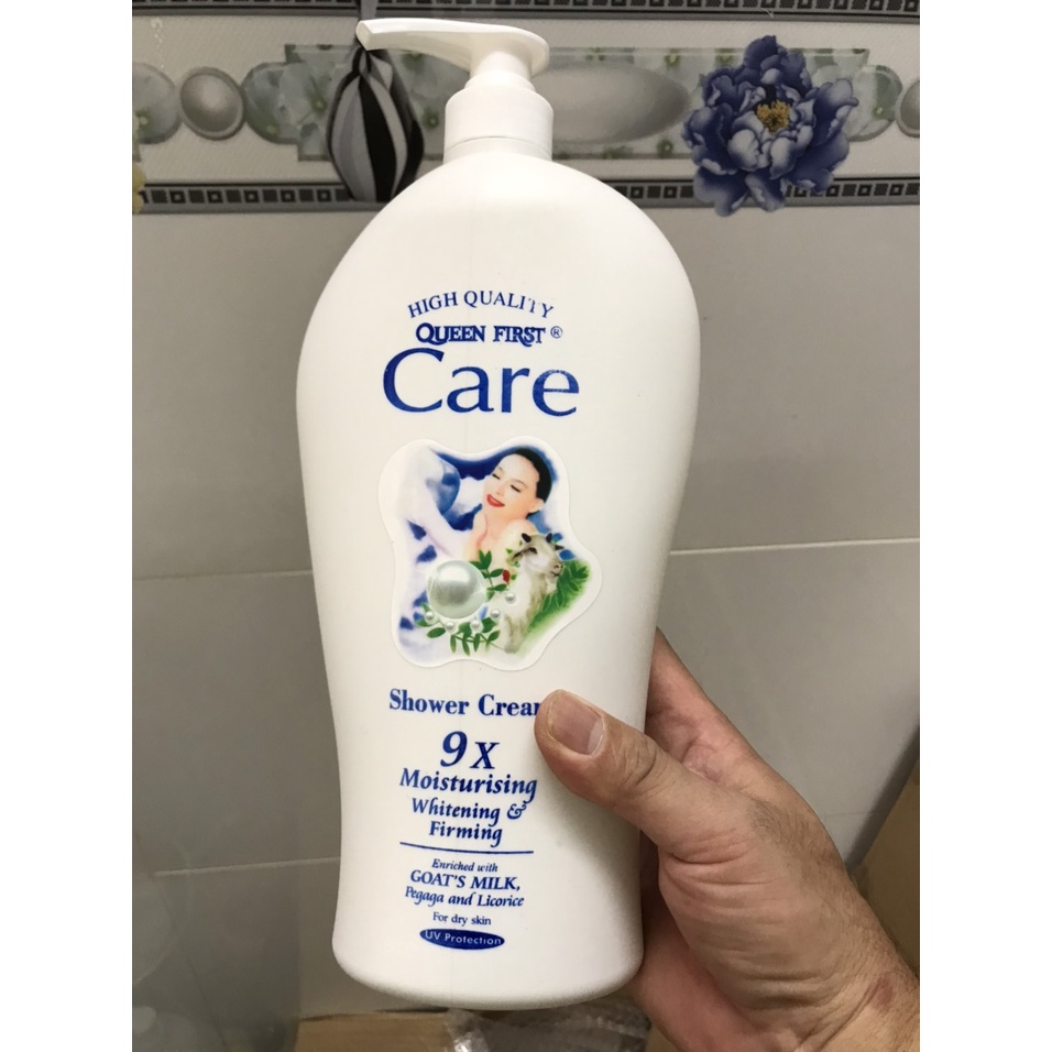 COMBO 2 Chai Sữa Tắm Dê White Care 9X 1200ml Sáng Mịn Hơn Thơm Lâu Hơn