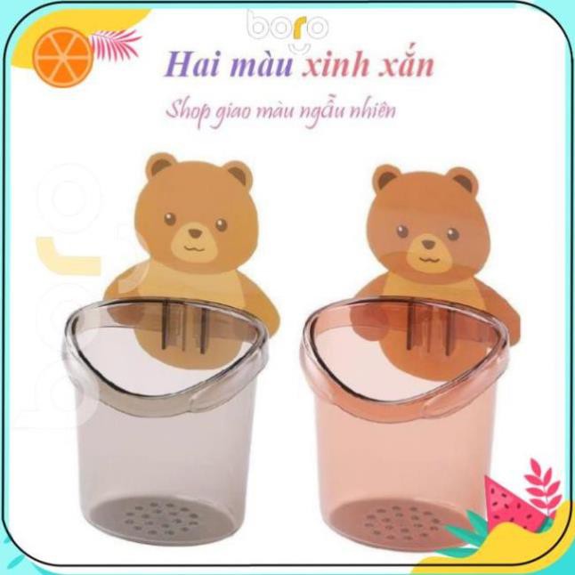 Cốc Dán Tường Hình Gấu, Cốc Dán Tường Nhà Vệ Sinh, Nhà Tắm, Nhà Bếp Siêu Tiện Dụng, Siêu Chắc Chắn